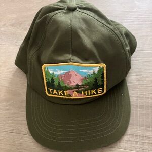 Unique “Take a hike” green cap/hat